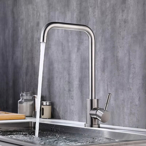 Rubinetti da <span class=keywords><strong>Cucina</strong></span> Diretti dalla Fabbrica con Miscelatori in Acciaio Inox Montati su Piano, <span class=keywords><strong>Acqua</strong></span> Calda e Fredda - Product Image 4