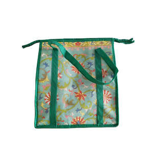 Sac fourre-tout laminé tissé en PP à la mode surdimensionné avec longues poignées impression couleur sacs à provisions plus frais - Product Image 4