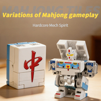 Nouveauté : Porte-clés créatif, jouet de simulation Mahjong, robot transformable, jouet éducatif pour enfants