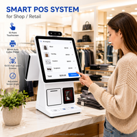 Système de point de vente à double écran tactile réactif, terminal moderne pour entreprise, ordinateur de point de vente tout-en-un