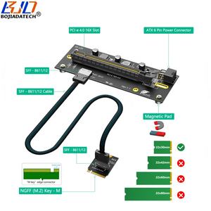 Yeni 2230 M.2 M-Key Arayüzü - PCI-E 4.0 16X Adaptör Kartı 12V ATX 6PIN Girişli Oculink Veri Kablosu Harici Ekran Kartı Yuvası için - Product Image 2
