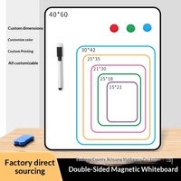 Tableau blanc magnétique double face de 5 mm à bords souples pour bureau et usage domestique, tableau effaçable pour enfants et étudiants
