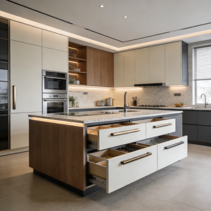 Gabinetes de Cocina Modernos y Compactos con <span class=keywords><strong>Microondas</strong></span> y Lavavajillas Integrados - Product Image 5