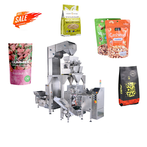 Automatische VFFS vul-, weeg- en verzegelmachine voor cashewnoten, gedroogd fruit, linzen, snacks, plastic ritssluitzakken, één-station doypack - Product Image 1