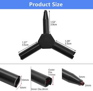 Clé de soupape durable en acier inoxydable pour clé triangulaire Airsoft Outil de démontage de soupape pour chargeur de <span class=keywords><strong>gaz</strong></span> GBB/AEG/KSC/WA - Product Image 4