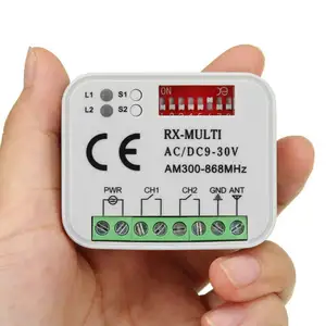 Rx đa 300-900MHz AC DC 9-30V cán mã và cố định mã Receiver Transmitter/điều khiển từ xa