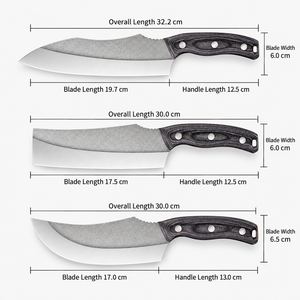 Cuchillo de Cocina al por Mayor para Chef, Hoja Ancha, Mango Remachado Negro, Múltiples Estilos, OEM ODM, Logotipo Personalizado, Empaque - Product Image 6