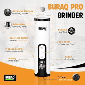 Professional Pet Nail Grinder with 3 Speed Control for Dogs Cats and Small Animals Safe <b>Electric</b> Nail Trimmer Quiet Operation - Product Image 2