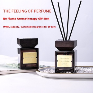 Coffret d'aromathérapie haut de gamme pour chambre <span class=keywords><strong>et</strong></span> salle de bain d'hôtel, en bois, rotin <span class=keywords><strong>et</strong></span> verre, longue durée, écologique, anti-moustiques, idéal comme cadeau - Product Image 2