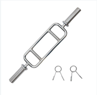 Barre de musculation personnalisée en acier moleté, hexagonale, courbée, pour triceps, biceps, triceps, haltérophilie, gym, maison, barre marteau