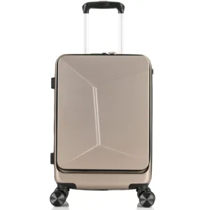 맞춤형 수하물 여행 가방 20 인치 여행 가방 PC 전면 컴퓨터 가방 수하물 ABS 비즈니스 가방 스피너 휠
