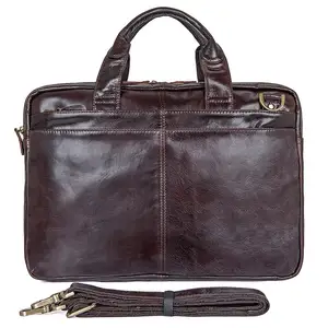 Classic Briefcase Men's Business Laptop Bag New Fashion Men's Leather Handbag Leather Men's Bag Shoulder Messenger Bag