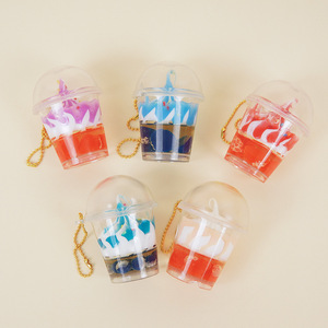 Miniature Cream Ice Cream Cup Claw Machine Props, Mini Sundae Cup Keychain Pendant, <b>Dropshipping</b> Available - Product Image 2