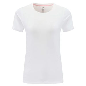 Kaos Yoga Wanita Spandex Nylon Polyester Stretch Lengan Pendek Cepat Kering untuk Olahraga Gym Fitness dengan Logo Custom - Product Image 1