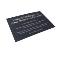 Cartes de remerciement personnalisées bon marché pour l'emballage des produits