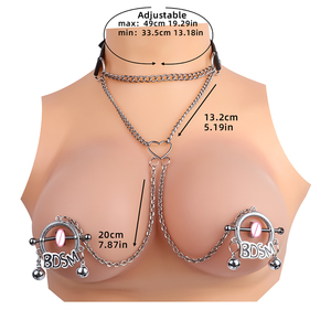 BDSM pinces à mamelon circulaires en acier inoxydable pinces à mamelon réglables pour femmes hommes non piercing stimulateur de sein <span class=keywords><strong>bijoux</strong></span> pour adultes - Product Image 6