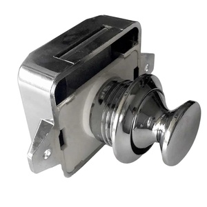 Latch Desk Drawer Lock RV Furniture Handle 2020new Push Button Catch Lock Cupboard <strong>Door</strong> <strong>Knob</strong> Caravan Boat Cabinet Drawer - Product Image 2
