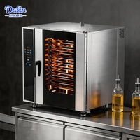 Four à convection professionnel en acier inoxydable italien 304, four combiné, 10 plateaux, cuiseur vapeur électrique pour restaurant commercial