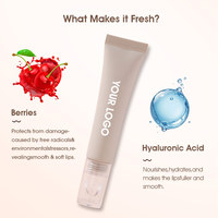 Baume à lèvres végétalien hydratant et colorant effet gloss, beurre à lèvres brillant, marque privée