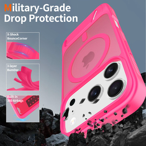 Funda <span class=keywords><strong>de</strong></span> Lujo 2026 con Soporte Magnético para iPhone 17 Pro Max, Carcasa Rígida <span class=keywords><strong>de</strong></span> TPU y PC, Acabado Mate Esmerilado, Fundas para iPhone - Product Image 2