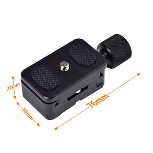 Venta de fábrica, accesorios de fotografía, soporte de trípode de aluminio 1/4, placa de liberación rápida para cámara de vídeo Digital - Product Image 3