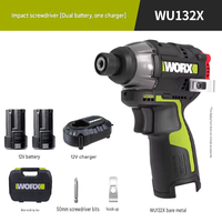 Taladro Atornillador Eléctrico sin Escobillas con Batería de Litio, Taladro Tipo Pistola WU132X.5, Taladro Eléctrico Manual
