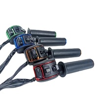 Accélérateur intégré pour trottinette électrique, style bouton, pour guidon de conversion, modèle FC-28, en caoutchouc électroplaqué