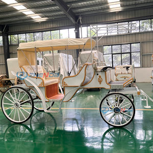 Carruaje de Boda de Lujo Europeo Completo, Carruaje Real para Exteriores de 6 Plazas, Carruaje Eléctrico de <span class=keywords><strong>Cenicienta</strong></span> con Caballos para Turismo - Product Image 4