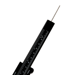 Calibrador Vernier de Plástico, Herramienta de Medición para Microblading, Regla Negra para Cejas, para Diseño de Cejas con Maquillaje Permanente - Product Image 6
