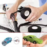 Ruban isolant automobile auto-adhésif en tissu simple, résistant aux hautes températures, application facile, fixation ferme, antidérapant