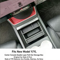 Boîte de rangement centrale pour le nouveau Model Y Juniper 3 Highland, organiseur de console centrale