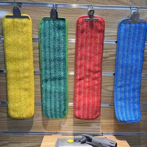 Colorful Microfiber Absorbent Flat Mop Cleaning Pads Mops Replacement Head