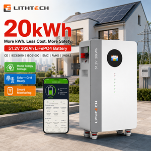 Système de batterie domestique à cycle profond avec BMS intelligent 20 kWh 48 V 51,2 V pour systèmes d'énergie solaire de secours - Product Image 3