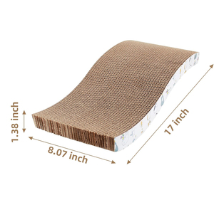 Eco-Friendly Catnip-Infused Reversible Cardboard Cat Scratcher with Lounge Bed and Cat <b>Tree</b> - Product Image 2
