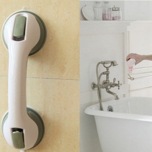 Barre d'appui à ventouse gris-vert en plastique pour salle de bain et baignoire – Support de sécurité - Product Image 5