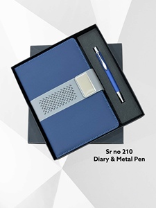 Elegante Agenda Ejecutiva A5 de Tapa Dura y Juego de Bolígrafo Metálico de Regalo, Cubierta de PU Premium, 100 Hojas, Cuaderno con Impresión UV para Oficina - Product Image 1