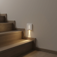 Lampe murale intérieure à capteur LED moderne pour la maison et l'hôtel, éclairage encastré pour escaliers en aluminium