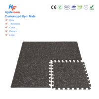 Tapis de sol de gym Hydefoam extra épais antidérapants, haute densité, antichoc pour les zones de fitness et de musculation intensives