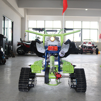 Quad 125cc à démarrage électrique, 4 temps, transmission par chaîne, essence, pour sports d'hiver, tout-terrain, 4 roues, pour enfants et adultes