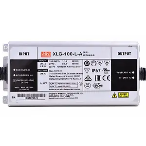 Mean Well XLG-100-12/24-A/AB IP67 Metal Case Street/Skyscraper/Floodlight lighting meanwell XLG-100-H/L-A/AB 100W LED Driver