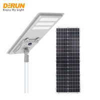 Lampe solaire LED intelligente intégrée résistante aux intempéries, 60W 80W 100W, haute luminosité, batterie rechargeable, lampe extérieure, LST-YL