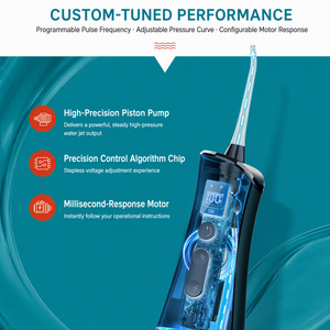 <span class=keywords><strong>Irrigador</strong></span> Bucal Inalámbrico OEM ODM para Limpieza <span class=keywords><strong>Dental</strong></span>, <span class=keywords><strong>Irrigador</strong></span> Oral Recargable con 360° <span class=keywords><strong>de</strong></span> Alcance °   Puntas Giratorias - Product Image 2
