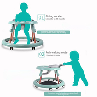 2023 haute qualité nouveau Design pliable et réglable musique trotteur poussette pour bébé de 7 à 14 mois d'utilisation
