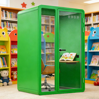 Cabine insonorisée mobile moderne à structure en acier modulaire pour studio de diffusion en direct et usage bureautique - Excellent rapport qualité-prix - Direct usine