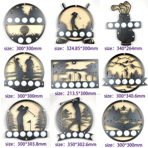 Support mural métallique pour balles de golf, design élégant, accès facile, présentoir et support de rangement - Product Image 6