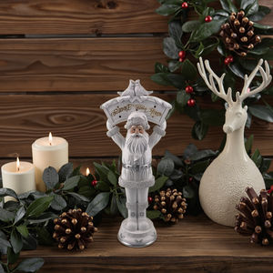 Estatua de poliresina de Papá Noel, decoración navideña de resina para niños, figurita y Juguete para regalo - Product Image 4