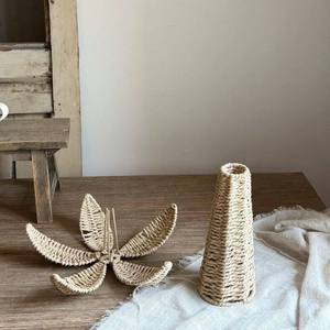 Hand-woven Paper Rope Palm <b>Tree</b> Art Deco Ornament for <b>Tabletop</b> Home Decor - Product Image 3