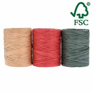 Raffia 100% Carta con Tocco Morbido, Ecologica, 3-7mm, Intrecciata per Progetti Fai-da-Te di Cappelli e Borse - Product Image 1