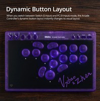 Manette Arcade 8BitDo Filaire, Sans Fil Bluetooth, 2.4G, Interrupteurs Mécaniques à Profil Bas pour Nintendo Switch 2 Windows