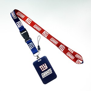 Giá bán buôn <span class=keywords><strong>New</strong></span> Chất lượng cao NFL 32 đội bóng đá Keychain Polyester dây buộc với thẻ ID - Product Image 1